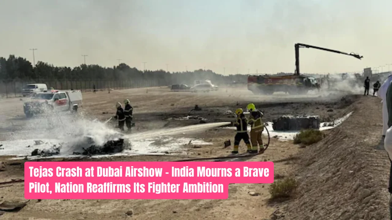 Tejas Crash at Dubai Airshow: India Mourns a Brave Pilot, Nation Reaffirms Its Fighter Ambition